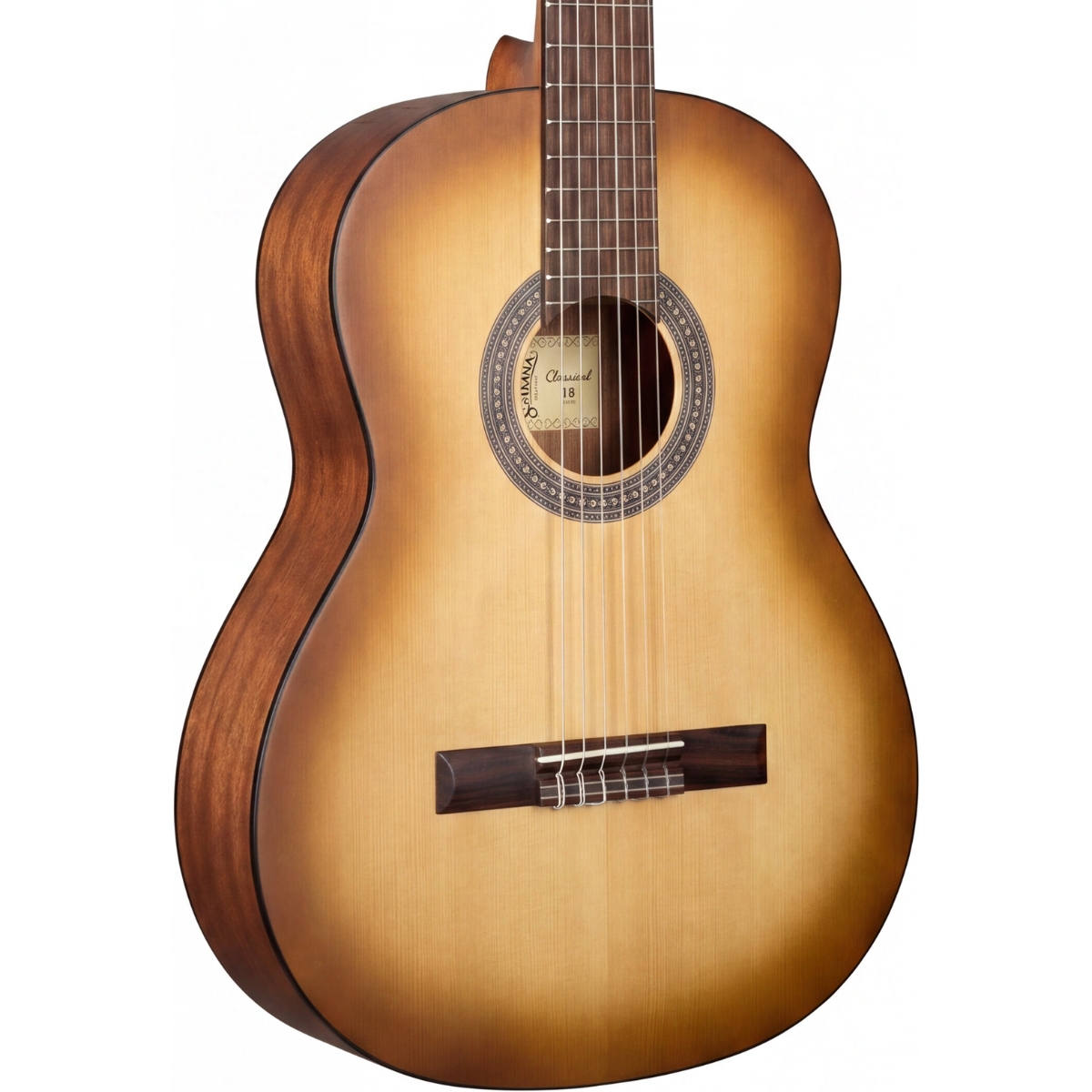 Santana Classical 18 brown burst classical guitar