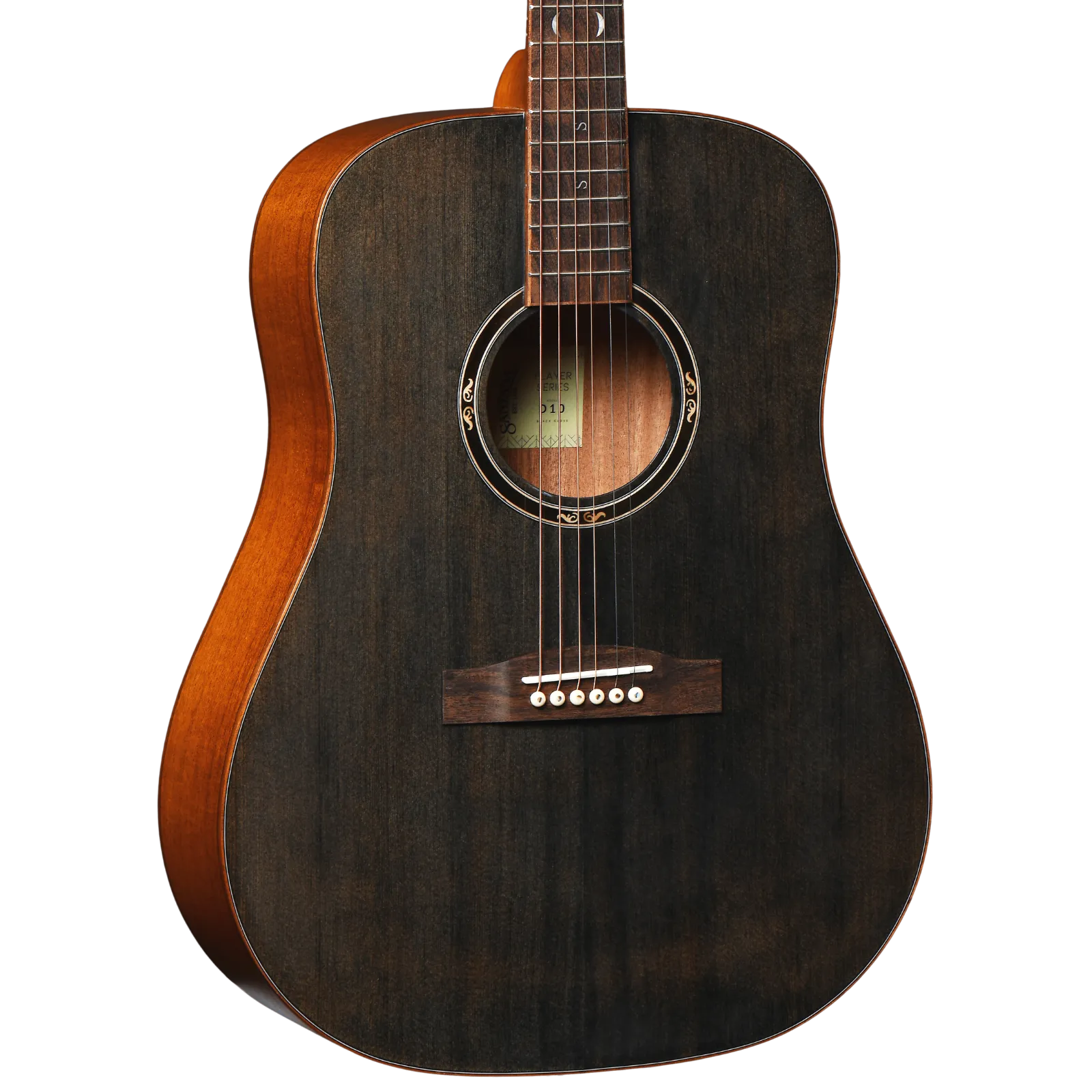 Santana Player D10 see through black satin acoustic guitar