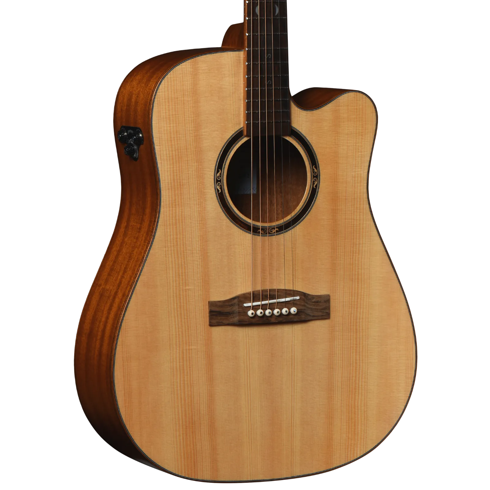 Santana Superb D92 Reverb natural satin acoustic guitar Santana Guitars