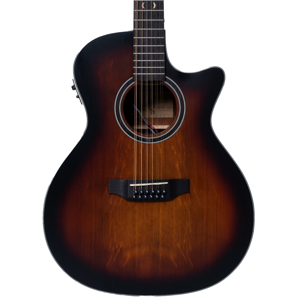Santana Superb G94S brown burst 12-string acoustic guitar