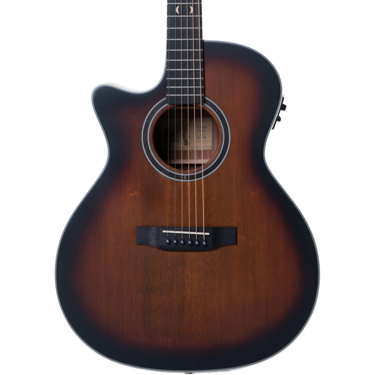Santana Superb G94S Left brown burst acoustic guitar