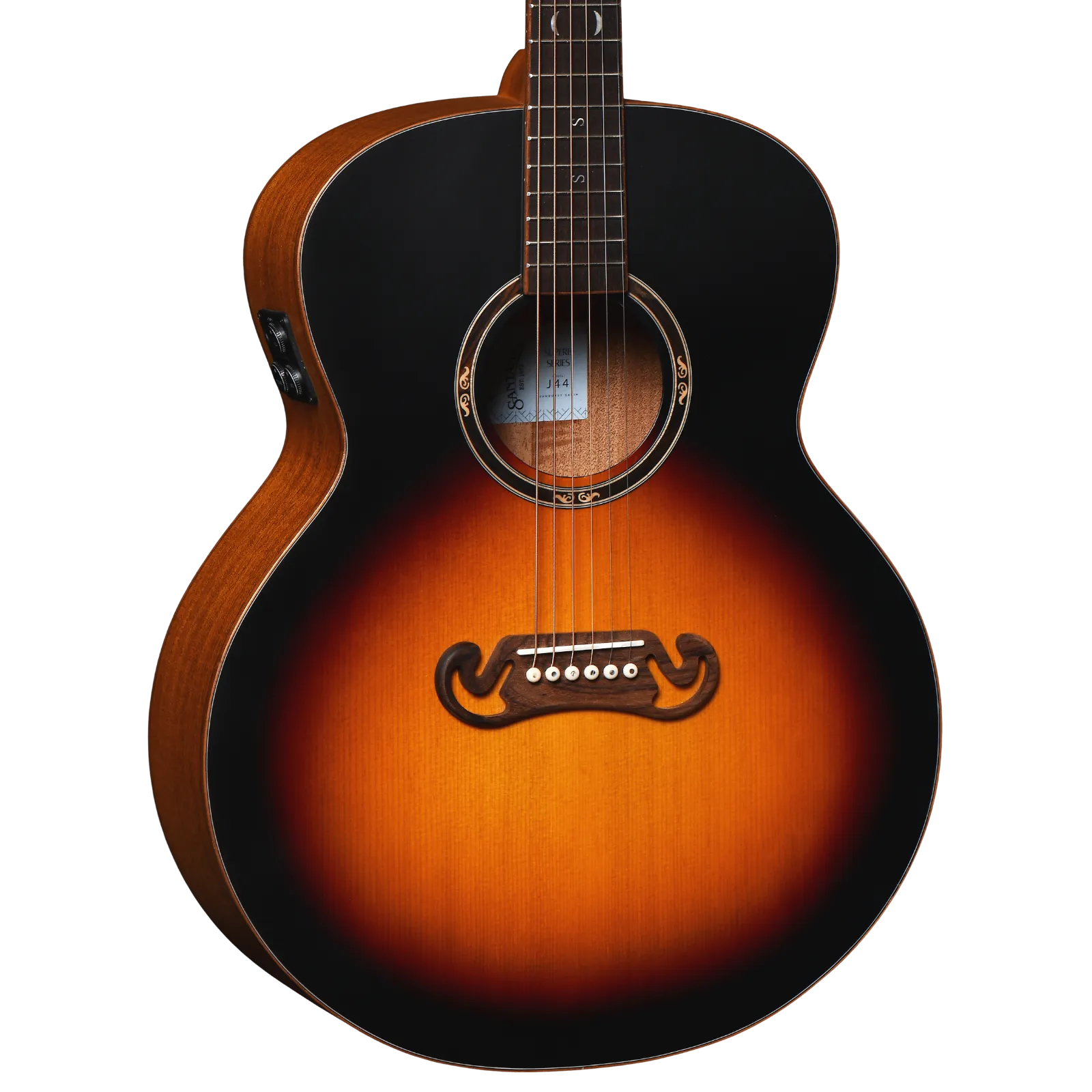 Santana Superb J44 sunburst satin acoustic guitar