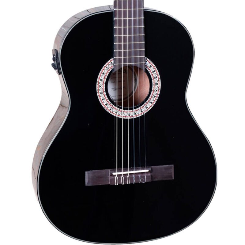 Santana B8 EQ black classical guitar