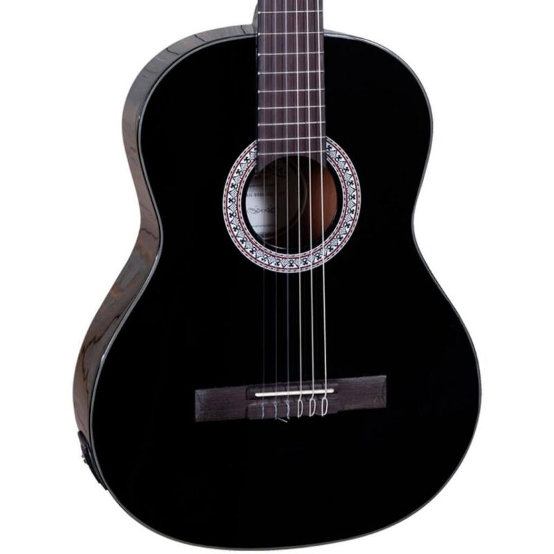 Santana B8 EQ black left classical guitar